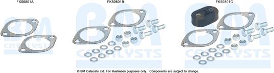 BM Catalysts FK50801 - Montāžas komplekts, Izplūdes caurule ps1.lv