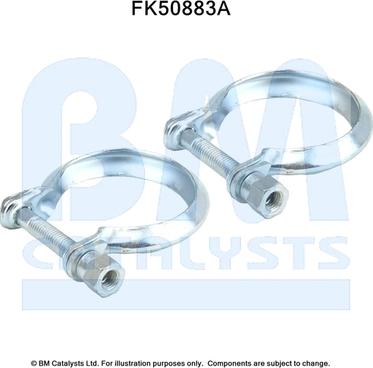 BM Catalysts FK50883 - Montāžas komplekts, Izplūdes caurule ps1.lv