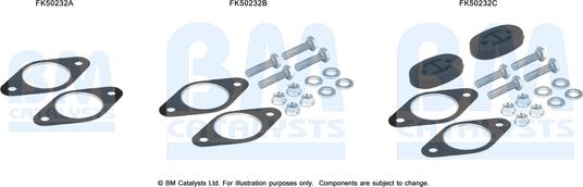 BM Catalysts FK50232 - Montāžas komplekts, Izplūdes caurule ps1.lv