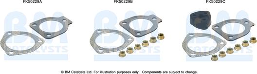 BM Catalysts FK50229 - Montāžas komplekts, Izplūdes caurule ps1.lv