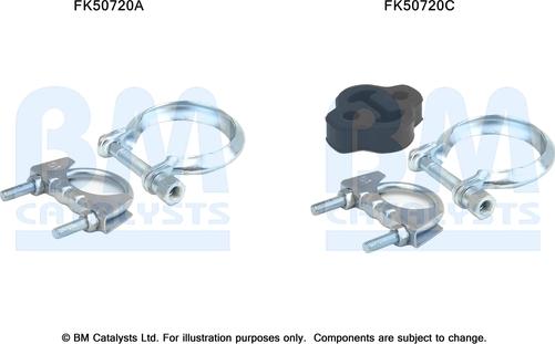 BM Catalysts FK50720 - Montāžas komplekts, Izplūdes caurule ps1.lv