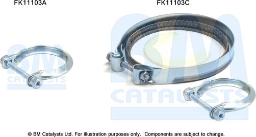 BM Catalysts FK11103 - Montāžas komplekts, Sodrēju / Daļiņu filtrs ps1.lv