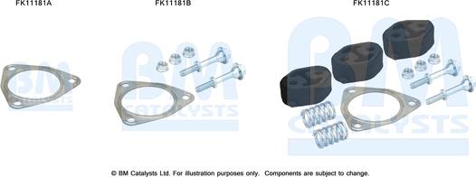 BM Catalysts FK11181 - Montāžas komplekts, Sodrēju / Daļiņu filtrs ps1.lv