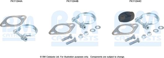 BM Catalysts FK11244 - Montāžas komplekts, Sodrēju / Daļiņu filtrs ps1.lv