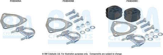 BM Catalysts FK80406 - Montāžas komplekts, Katalizators ps1.lv