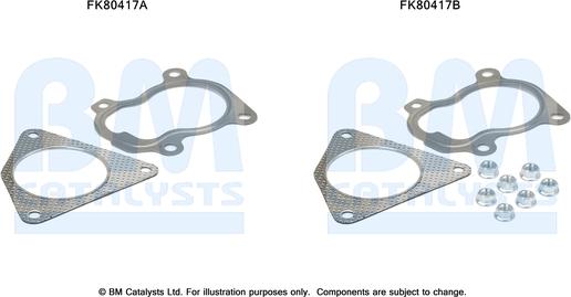 BM Catalysts FK80417 - Montāžas komplekts, Katalizators ps1.lv