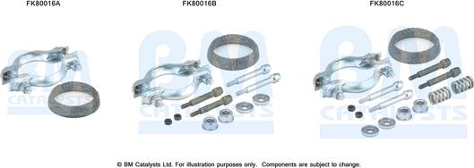 BM Catalysts FK80016 - Montāžas komplekts, Katalizators ps1.lv