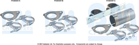 BM Catalysts FK80081 - Montāžas komplekts, Katalizators ps1.lv