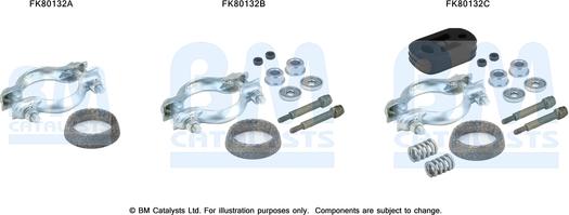 BM Catalysts FK80132 - Montāžas komplekts, Katalizators ps1.lv