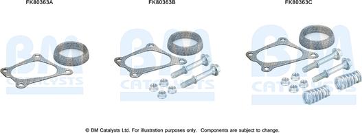 BM Catalysts FK80363 - Montāžas komplekts, Katalizators ps1.lv