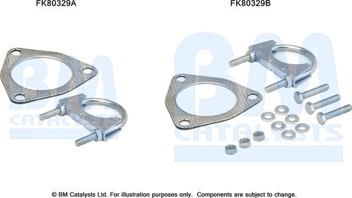 BM Catalysts FK80329 - Montāžas komplekts, Katalizators ps1.lv