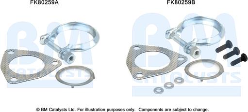 BM Catalysts FK80259 - Montāžas komplekts, Katalizators ps1.lv