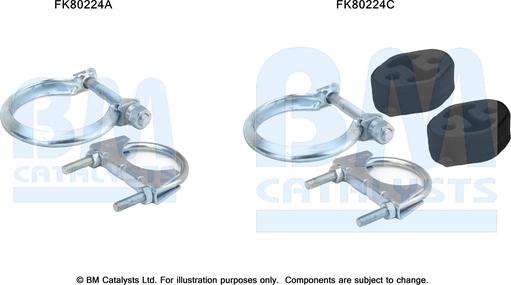 BM Catalysts FK80224 - Montāžas komplekts, Katalizators ps1.lv