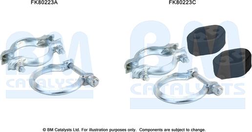 BM Catalysts FK80223 - Montāžas komplekts, Katalizators ps1.lv