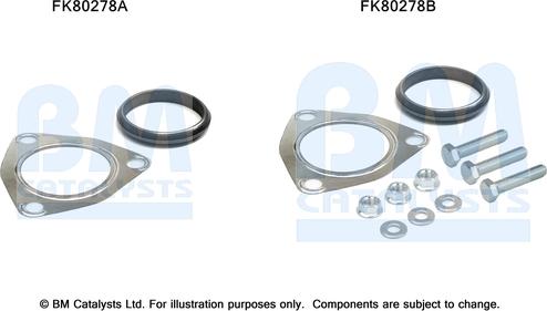 BM Catalysts FK80278 - Montāžas komplekts, Katalizators ps1.lv