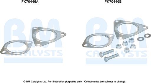 BM Catalysts FK70446 - Montāžas komplekts, Izplūdes caurule ps1.lv