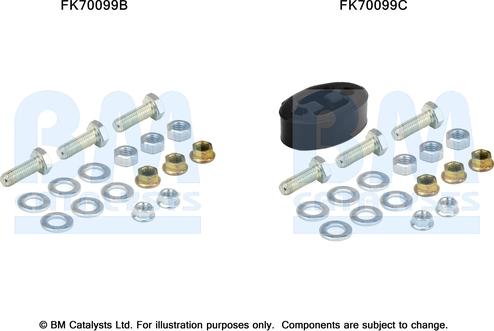 BM Catalysts FK70099 - Montāžas komplekts, Izplūdes caurule ps1.lv