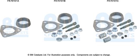 BM Catalysts FK70101 - Montāžas komplekts, Izplūdes caurule ps1.lv