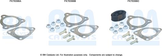 BM Catalysts FK70396 - Montāžas komplekts, Izplūdes caurule ps1.lv