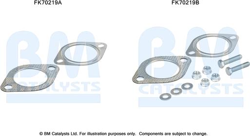 BM Catalysts FK70219 - Montāžas komplekts, Izplūdes caurule ps1.lv