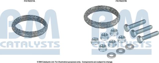 BM Catalysts FK70227 - Montāžas komplekts, Izplūdes caurule ps1.lv