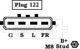 Borg & Beck BBA2452 - Ģenerators ps1.lv