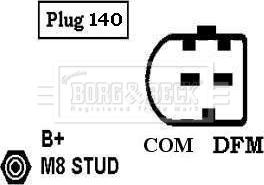 Borg & Beck BBA2995 - Ģenerators ps1.lv