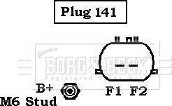 Borg & Beck BBA2611 - Ģenerators ps1.lv