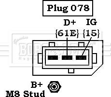 Borg & Beck BBA2544 - Ģenerators ps1.lv