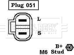 Borg & Beck BBA2628 - Ģenerators ps1.lv