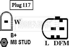 Borg & Beck BBA2407 - Ģenerators ps1.lv