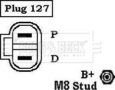 Borg & Beck BBA2393 - Ģenerators ps1.lv