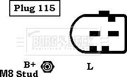 Borg & Beck BBA2729 - Ģenerators ps1.lv