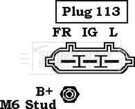 Borg & Beck BBA2124 - Ģenerators ps1.lv