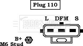 Borg & Beck BBA2551 - Ģenerators ps1.lv