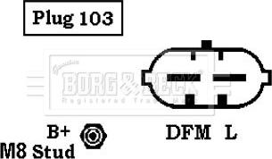 Borg & Beck BBA2567 - Ģenerators ps1.lv