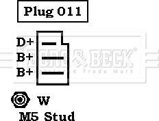 Borg & Beck BBA2212 - Ģenerators ps1.lv