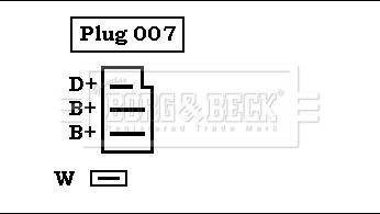 Borg & Beck BBA2222 - Ģenerators ps1.lv