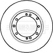 Borg & Beck BBD5854S - Bremžu diski ps1.lv