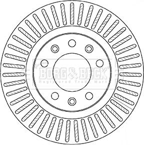 Borg & Beck BBD5357 - Bremžu diski ps1.lv