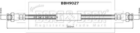 Borg & Beck BBH9027 - Bremžu šļūtene ps1.lv