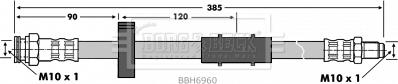 Borg & Beck BBH6960 - Bremžu šļūtene ps1.lv