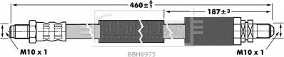 Borg & Beck BBH6975 - Bremžu šļūtene ps1.lv