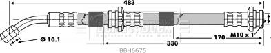 Borg & Beck BBH6675 - Bremžu šļūtene ps1.lv