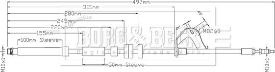 Borg & Beck BBH8920 - Bremžu šļūtene ps1.lv