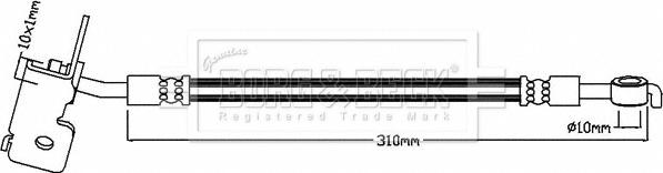 Borg & Beck BBH8417 - Bremžu šļūtene ps1.lv