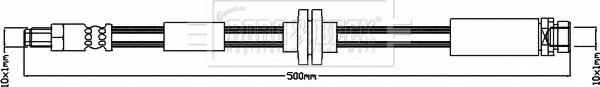 Borg & Beck BBH8054 - Bremžu šļūtene ps1.lv