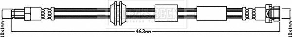 Borg & Beck BBH8053 - Bremžu šļūtene ps1.lv