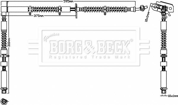 Borg & Beck BBH8296 - Bremžu šļūtene ps1.lv