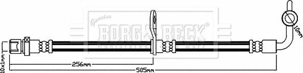 Borg & Beck BBH8243 - Bremžu šļūtene ps1.lv